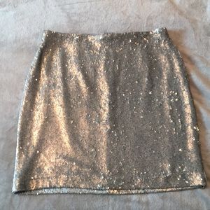WHBM Sequin Skirt SZ 4